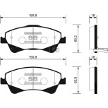 Колодки к-т передние RM1423 Колодки к-т передние RM1423