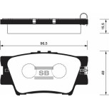Колодки к-т задние SP2081 Колодки к-т задние SP2081