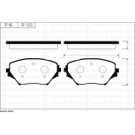 Колодки к-т передние SP1233 Колодки к-т передние SP1233