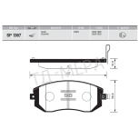 Колодки к-т передние RM1251
