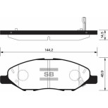 Колодки к-т передние PA-127AF Колодки к-т передние PA-127AF