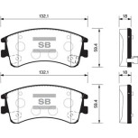 Колодки к-т передние SP1518 Колодки к-т передние SP1518