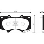 Колодки к-т передние SP2033 Колодки к-т передние SP2033