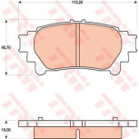 Колодки к-т задние PN1846