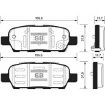Колодки к-т задние RM1240 Колодки к-т задние RM1240